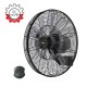 WALL FAN  PRWF-80562 45cm ΒΙΟΜΗΧΑΝΙΚΟΣ DC 75W BLACK R/C